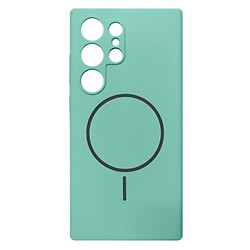 Чохол (накладка) Samsung S928 Galaxy S24 Ultra, Air Beats, Succulent, MagSafe, Бірюзовий