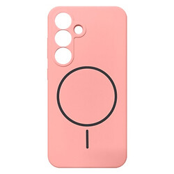 Чохол (накладка) Samsung Galaxy S25, Air Beats, MagSafe, Рожевий