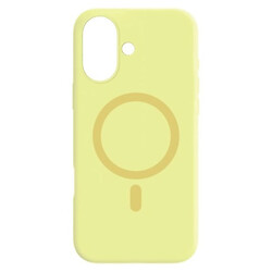 Чохол (накладка) Apple iPhone 16, Air Beats Wide Strip, MagSafe, Жовтий