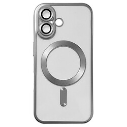 Чехол (накладка) Apple iPhone 17, Metallic Full Camera Matte, MagSafe, Серебряный