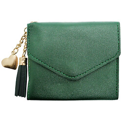 Гаманець жіночий екошкіра складний на кнопці з китицями