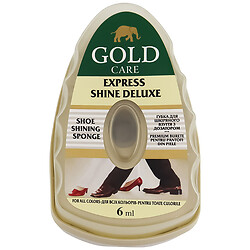 Губка для шкіряного взуття з дозатором GOLD CARE, безбарвна, 6 мл