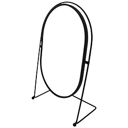Зеркало настольное овальное на металлической подставке, 27х17 см
