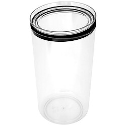 Емкость для сыпучих пластиковая круглая EMHOUSE Crystal, 1,25 л