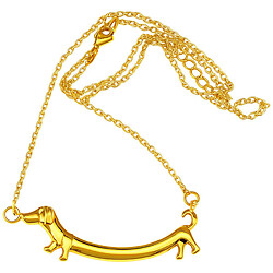 Цепочка на шею женская металлическая с подвеской "Песик"