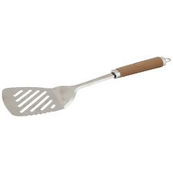 Лопатка кухонная металлическая с отверстиями с цветной ручкой Almo