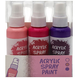 Набір фарб акрилових з розпилювачем, 3 шт
