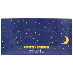 Салфетки бумажные Аврора "Зимние", 2 слоя, 150 шт/кор