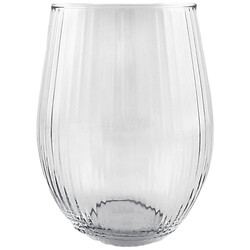 Стакан высокий ребристый LYRA прозрачный, 580 мл