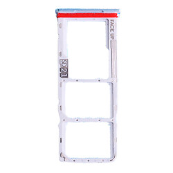 Держатель SIM-карты Motorola XT2421 Moto G04, С разъемом на карту памяти, Голубой