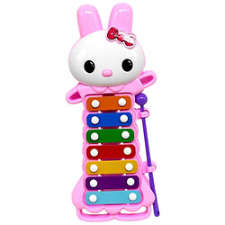 Ксилофон дитячий "Зайчик", 7 тонів, паличка, мікс квітів, Mic