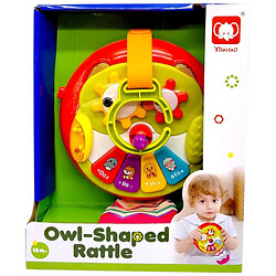 Погремушка-подвеска "Сова", на батарейках, звук.свет, коробка 20х16х7 см, Yanuo
