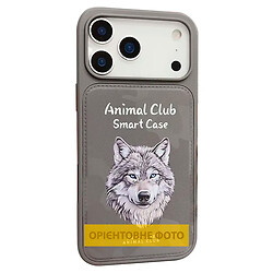Чехол (накладка) Apple iPhone 16 Pro, Animal Club, Titanium Gray, Серый