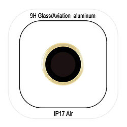 Захисне скло камери Apple iPhone 17 Air, Metal Classic, Light Gold, Золотий