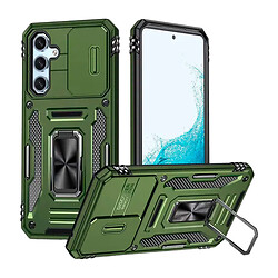 Чехол (накладка) Samsung Galaxy S25 FE, Epik Camshield Army Ring, Army Green, Оливковый