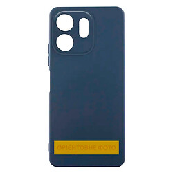 Чохол (накладка) Motorola G55, GETMAN Liquid Silk, Midnight Blue, Синій