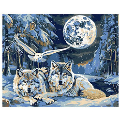 Картина за номерами "Хижаки та мудрість з фарбами металік", 40х50см, Ідейка