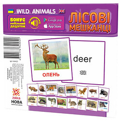 Карточки мини "Лесные жители", 110х110 мм, Ранок