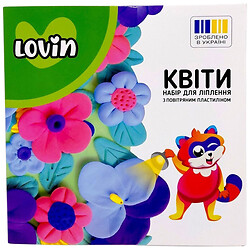 Набор для лепки объемной картины из воздушного пластилина "Цветы", ВИД 2, Lovin