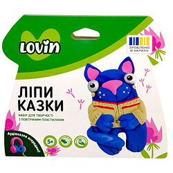 Набор для творчества с воздушным пластилином "ЛепиСказки: КОТИК", Lovin