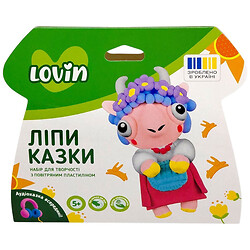 Набор для творчества с воздушным пластилином "ЛепиСказки: ОВЕЧКА", Lovin