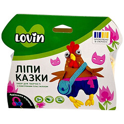 Набор для творчества с воздушным пластилином "ЛепиСказки: ПЕТУШОК", Lovin