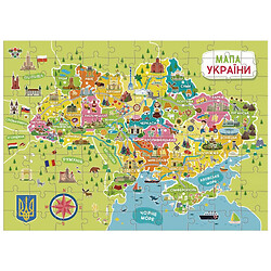 Пазл «Карта Украины» 100 элементов, Dodo