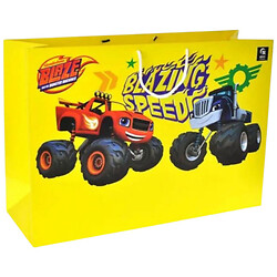 Пакет бумажный "Блеск и чудо-машины", р.50x35x17 см, Qbee