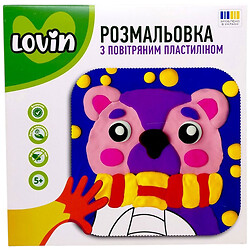 Раскраска с воздушным пластилином "МИШКА", Lovin