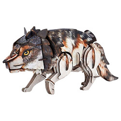 Трехмерная головоломка-конструктор серии "Дикие животные: Серый волк", Cubic Fun