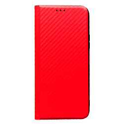 Чехол (книжка) Xiaomi Poco C71 / Redmi A5, Carbon Case, Красный
