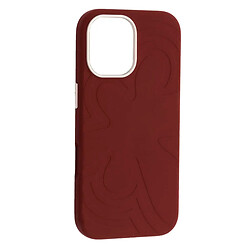 Чехол (накладка) Apple iPhone 16, Flower Liquid, MagSafe, Deep Cherry Red, Красный