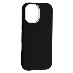 Чехол (накладка) Apple iPhone 17, Flower Liquid, MagSafe, Черный