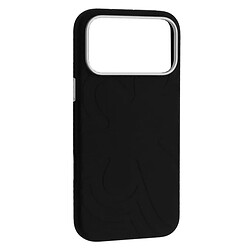 Чехол (накладка) Apple iPhone 17 Pro Max, Flower Liquid, MagSafe, Черный