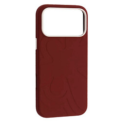 Чехол (накладка) Apple iPhone 17 Pro Max, Flower Liquid, MagSafe, Deep Cherry Red, Красный