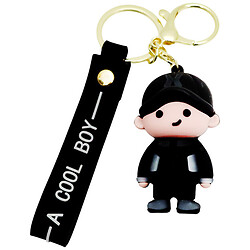 Брелок для ключів з ремінцем та фігуркою, Чорний