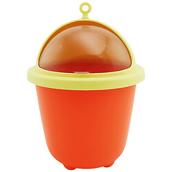 Мусорное ведро пластиковое мини с крышкой