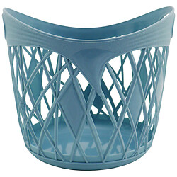 Корзина для хранения мелочей пластиковая круглая с ручками, 19,5х19х18 см