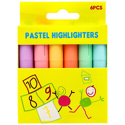 Набор текстовых маркеров цветных, 6 шт.