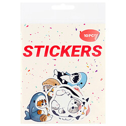 Набор наклеек высеченных в ассортименте, 10 шт/уп