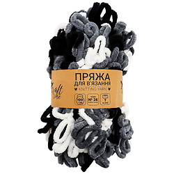 Пряжа для вязания плюшевая, 100 г, 7 м, тон №26