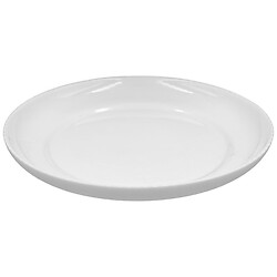 Тарілка обідня скляна Vittora Blanco Velvet, d=255 мм