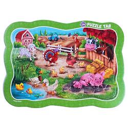 Игра развивающая, пазлы-вкладыши "Ферма", Roterkafer