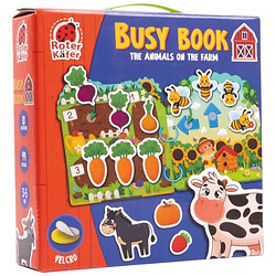 Игра развивающая с липучками "Бизи Бук. Животные на ферме", Roterkafer