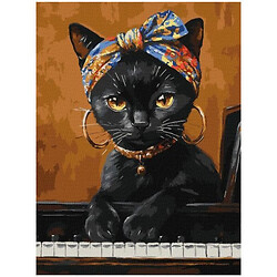 Картина по номерам "Необычная кошка", 30х40 см, Ідейка