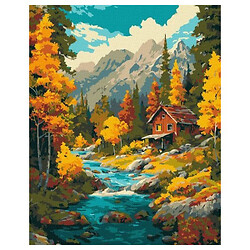 Картина за номерами "Осінь над потоком", 40х50 см, Ідейка