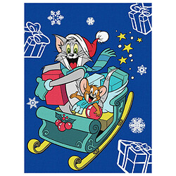 Картина по номерам "Tom and Jerry: на санках", 30х40 см, Ідейка