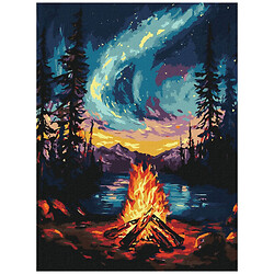 Картина по номерам с красками металлик "Северное сияние", 30х40 см, Ідейка