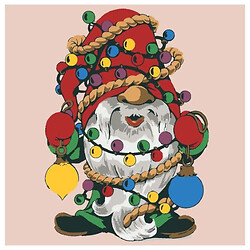 Картина по номерам со светодиодной подсветкой "Гном", 25x25 см, Riviera Blanca