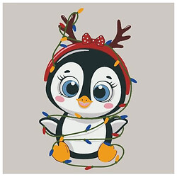 Картина по номерам со светодиодной подсветкой "С рожками", 25x25 см, Riviera Blanca